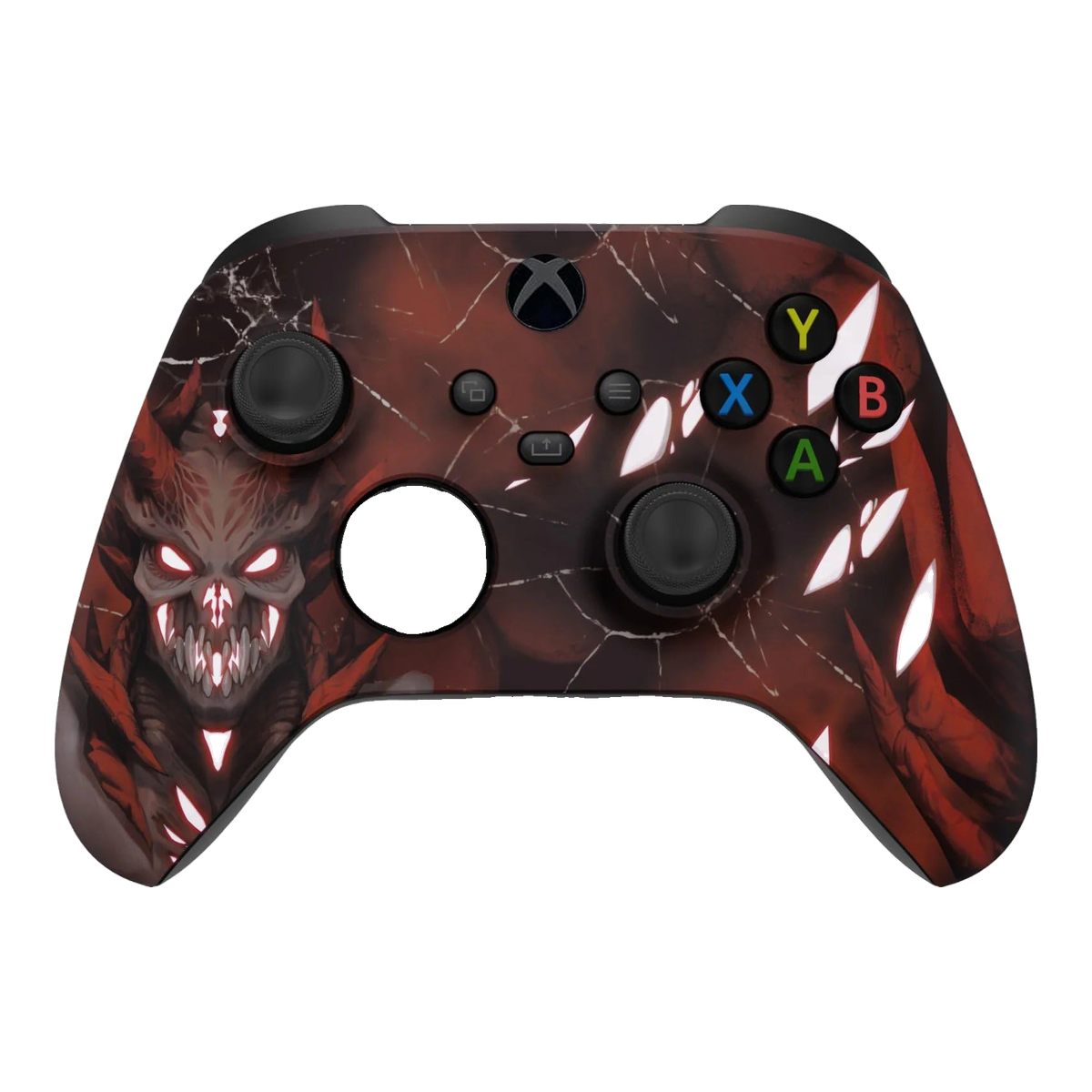 Demon Glow in the Dark custom Xbox wireless controller