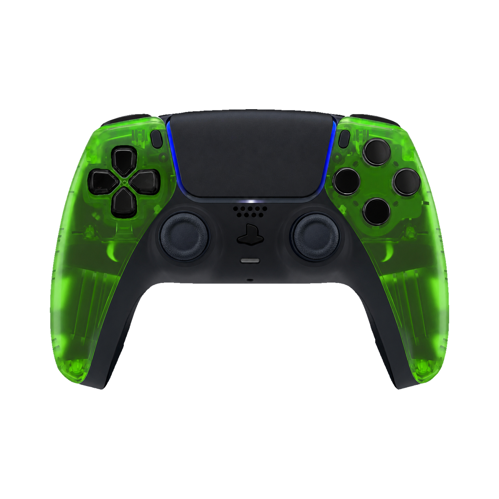 Clear Green custom PS5 controller