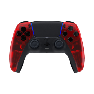 Clear Red custom PS5 controller