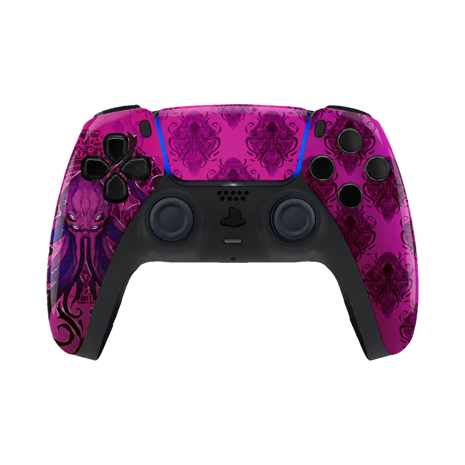 Purple Cthulhu custom PS5 controller