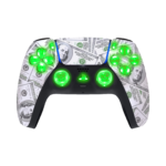 Big Money Silent Modz LED Light-Up Buttons Wireless Custom Controller for PS5