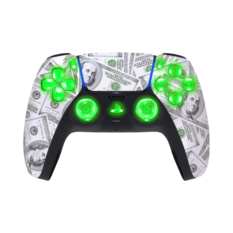 Big Money LED wireless controller for PS5