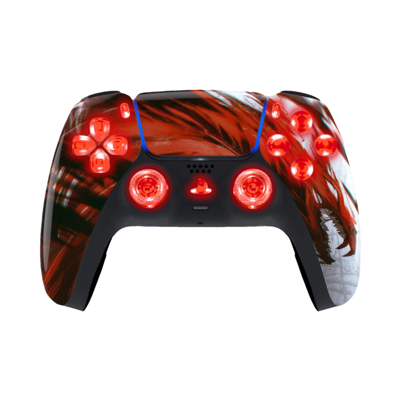 Blood Shadow LED wireless controller for PS5
