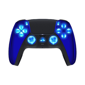 Blue Chrome LED PS5 controller
