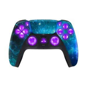 Blue Nebula LED PS5 controller