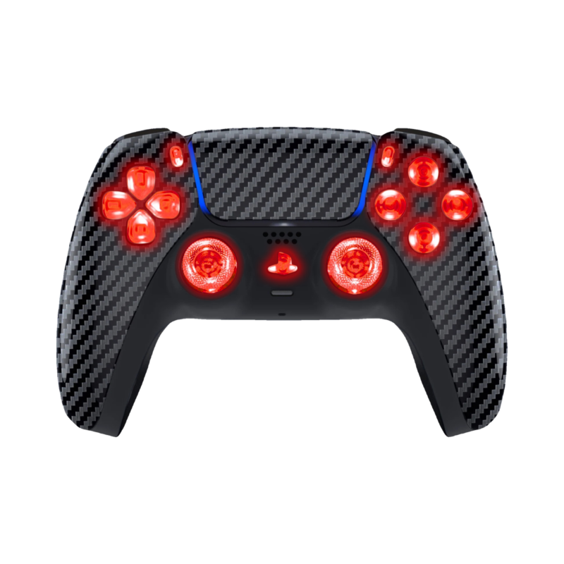 Carbon Fiber LED wireless controller for PS5