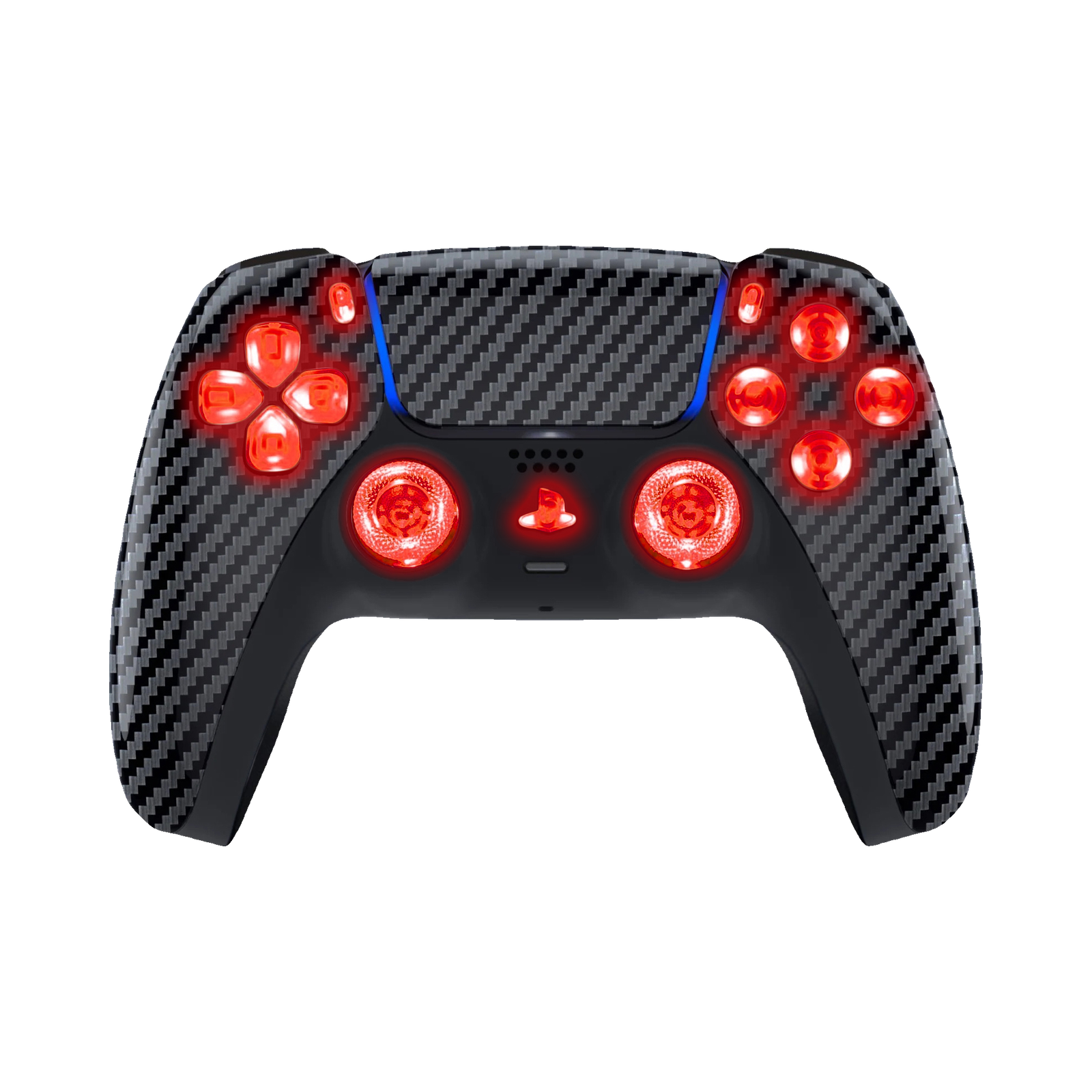 Carbon Fiber LED PS5 controller