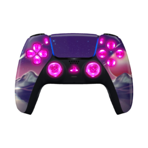 Cyber Moon LED PS5 controller
