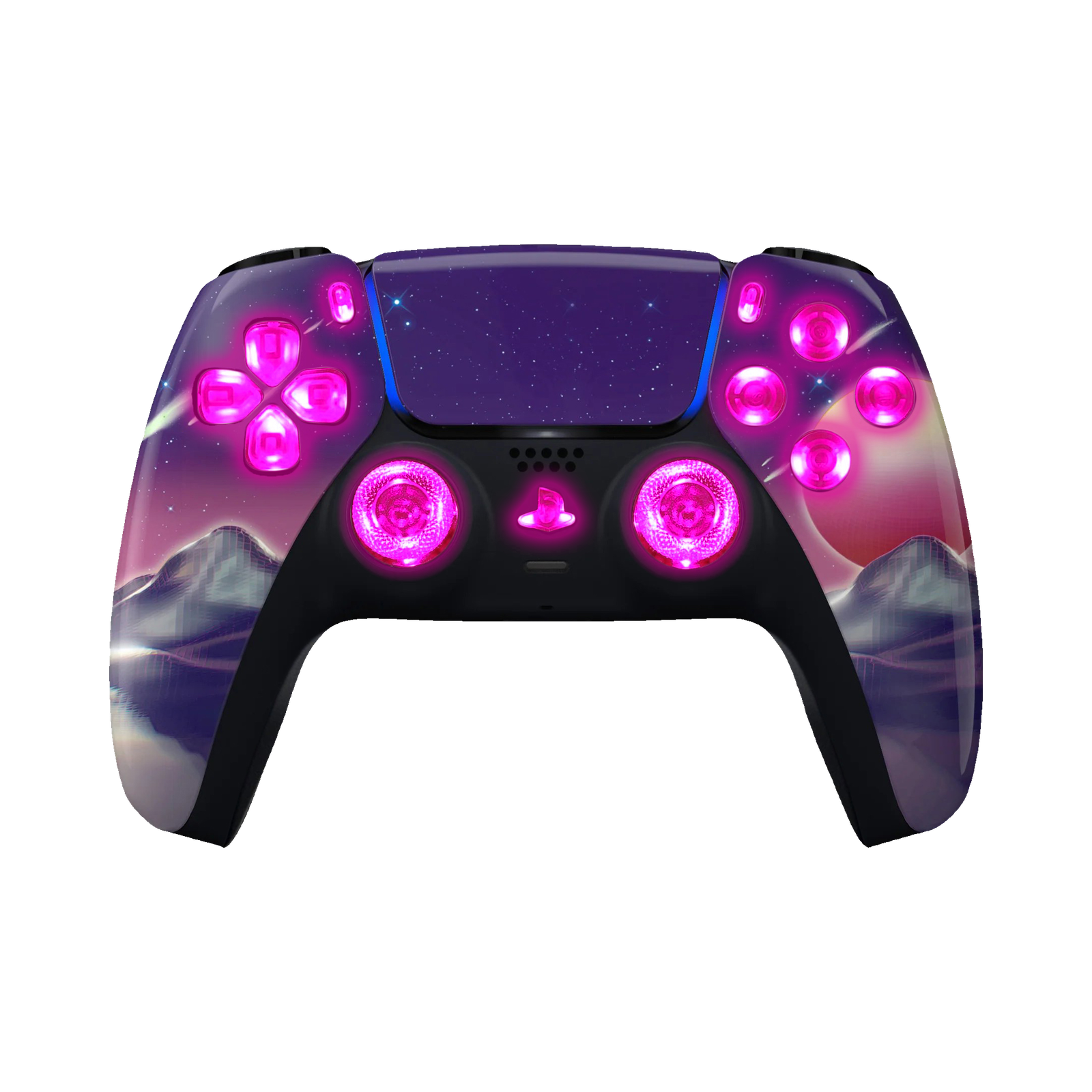 Cyber Moon LED PS5 controller