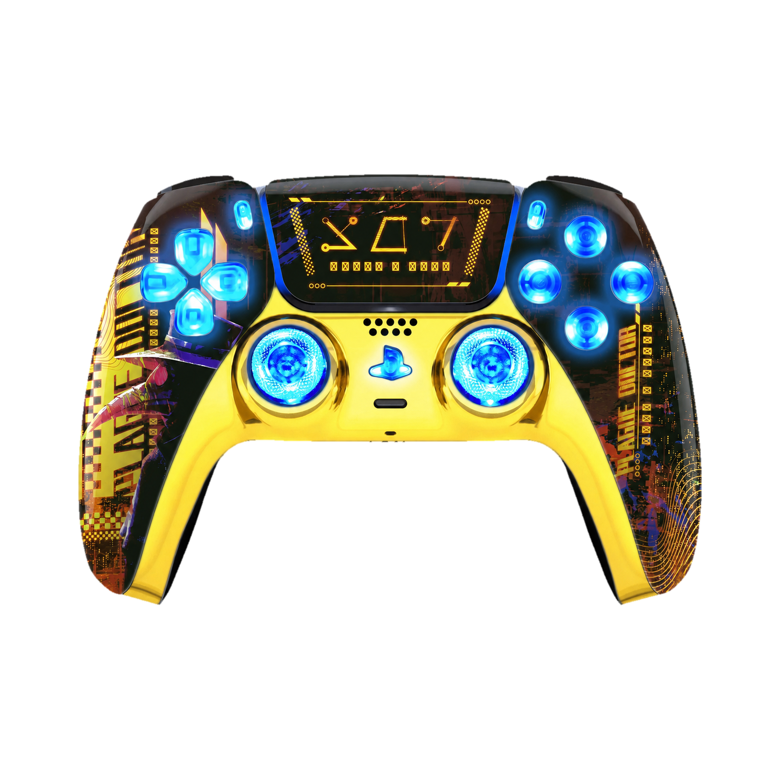 Cyber Plague LED PS5 controller