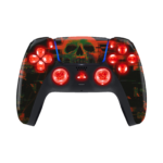Cyber Skull Silent Modz LED Light Up Buttons Wireless Custom Controller for PS5