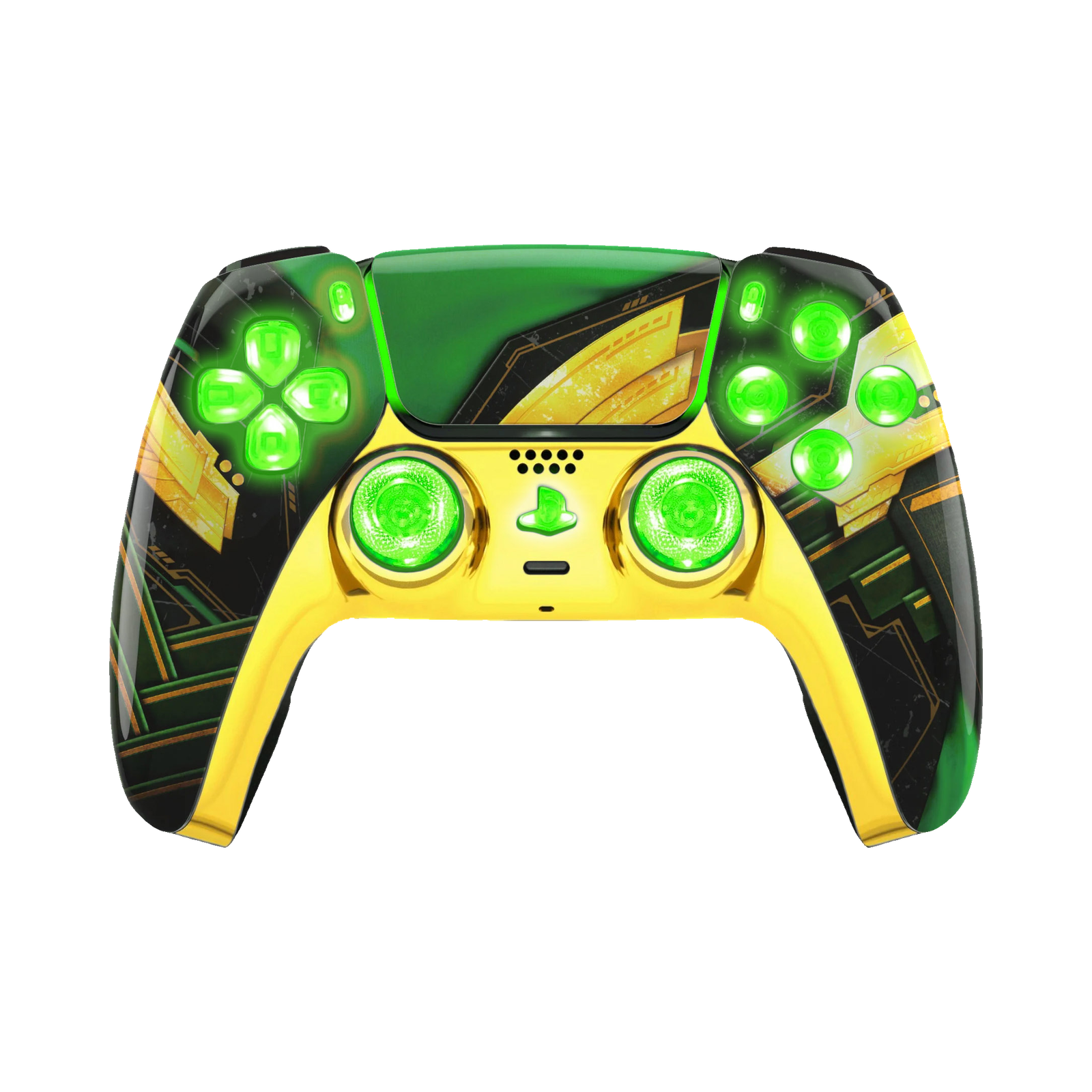 Gold Ragnar LED PS5 controller