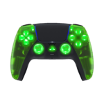 Green Clear Silent Modz LED Light Up Buttons Wireless Custom Controller for PS5