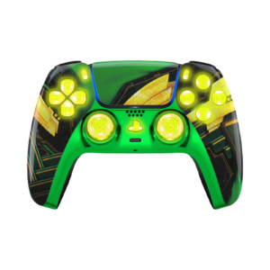 Green Ragnar LED PS5 controller
