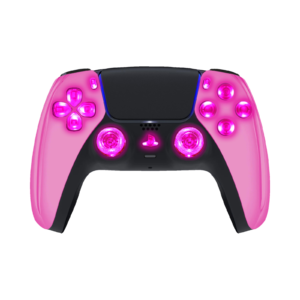 Pink Chrome LED PS5 controller