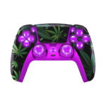 Purple Haze Silent Modz LED Light-Up Buttons Wireless Custom Controller for PS5