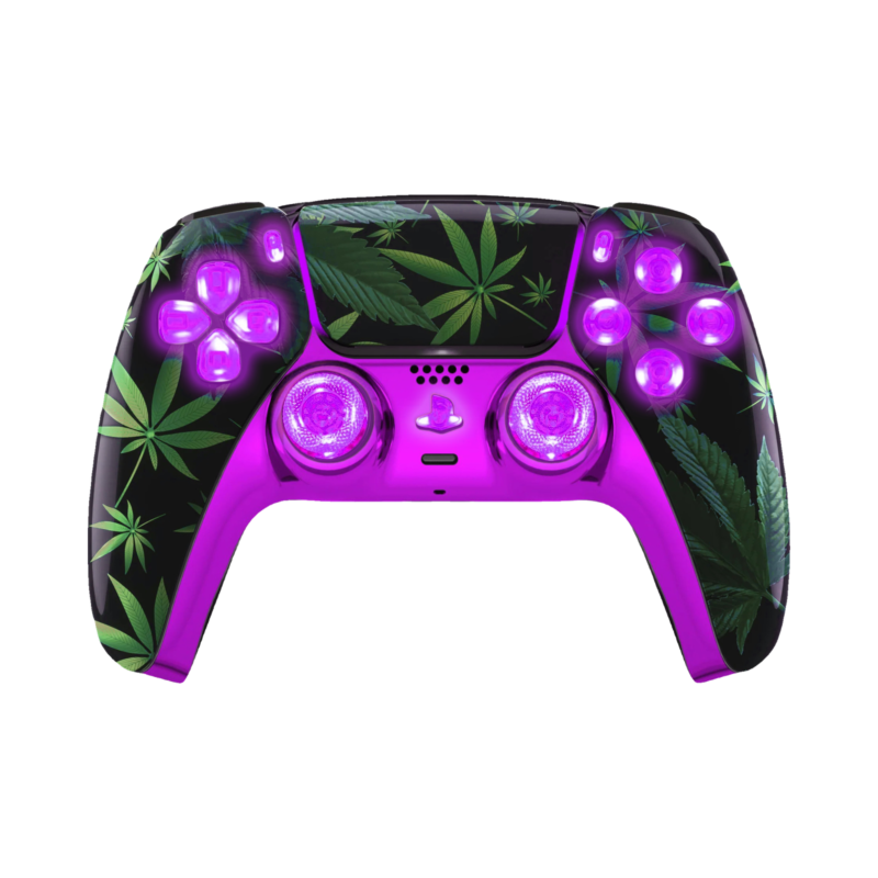 Purple Haze LED wireless controller for PS5