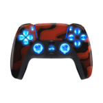Red Digital Silent Modz LED Light-Up Buttons Wireless Custom Controller for PS5