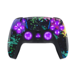 Water Color Silent Modz LED Light Up Buttons Wireless Custom Controller for PS5
