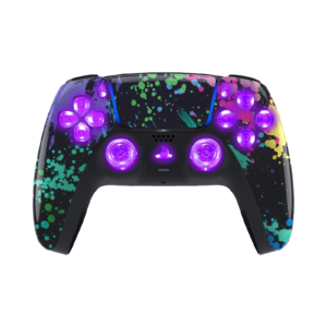 Water Color LED PS5 controller