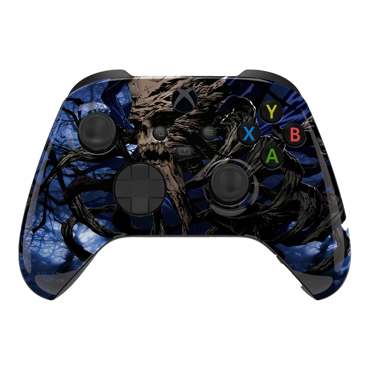 Tree Skull Glow custom Xbox wireless controller